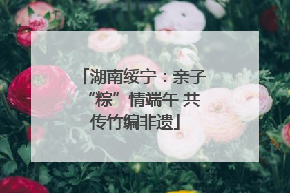 湖南绥宁：亲子“粽”情端午 共传竹编非遗