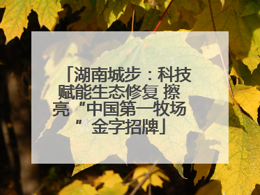 湖南城步：科技赋能生态修复 擦亮“中国第一牧场”金字招牌