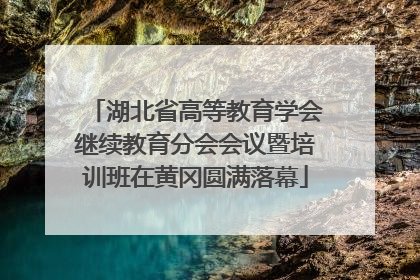 湖北省高等教育学会继续教育分会会议暨培训班在黄冈圆满落幕