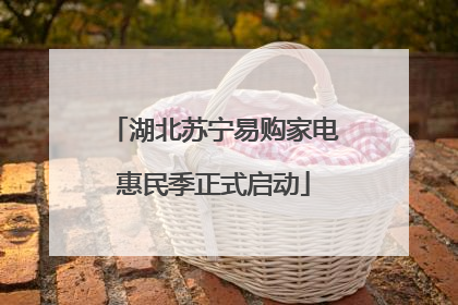 湖北苏宁易购家电惠民季正式启动