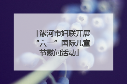漯河市妇联开展“六一”国际儿童节慰问活动