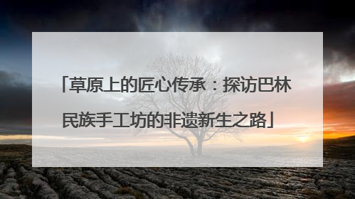 草原上的匠心传承：探访巴林民族手工坊的非遗新生之路