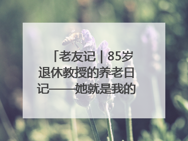 老友记｜85岁退休教授的养老日记——她就是我的“绿野仙庄”