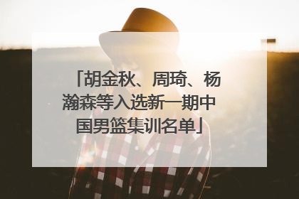 胡金秋、周琦、杨瀚森等入选新一期中国男篮集训名单