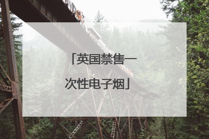 英国禁售一次性电子烟