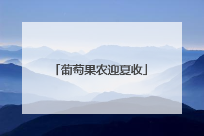葡萄果农迎夏收