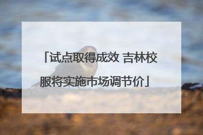 试点取得成效 吉林校服将实施市场调节价