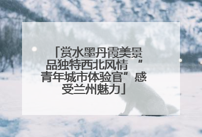 赏水墨丹霞美景 品独特西北风情 “青年城市体验官”感受兰州魅力