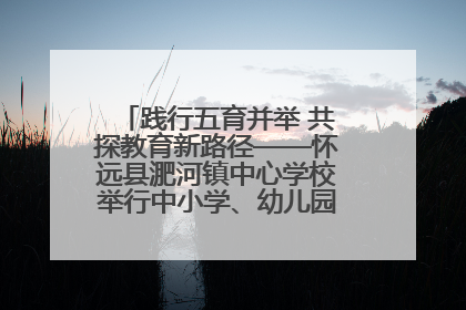 践行五育并举 共探教育新路径——怀远县淝河镇中心学校举行中小学、幼儿园班主任论坛活动