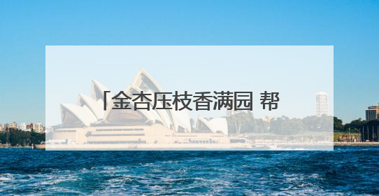 金杏压枝香满园 帮扶结出“幸福果”