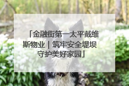 金融街第一太平戴维斯物业｜筑牢安全堤坝 守护美好家园