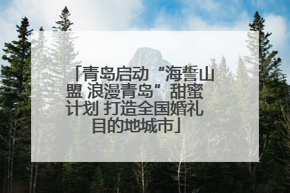 青岛启动“海誓山盟 浪漫青岛”甜蜜计划 打造全国婚礼目的地城市