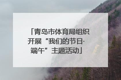 青岛市体育局组织开展“我们的节日·端午”主题活动