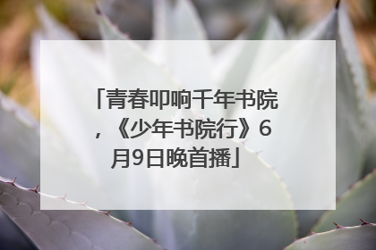 青春叩响千年书院，《少年书院行》6月9日晚首播