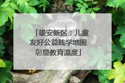 雄安新区：儿童友好公益践学地图彰显教育温度