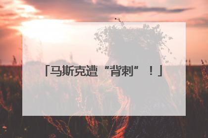 马斯克遭“背刺”！