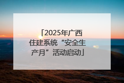 2025年广西住建系统“安全生产月”活动启动