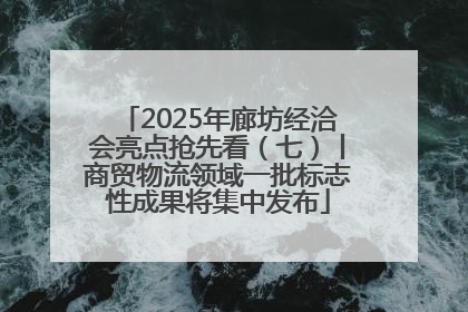 2025年廊坊经洽会亮点抢先看（七）丨商贸物流领域一批标志性成果将集中发布