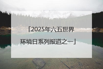 2025年六五世界环境日系列报道之一
