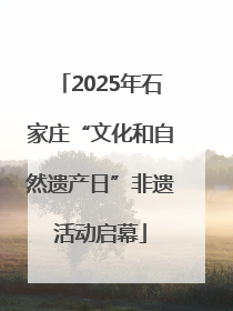 2025年石家庄“文化和自然遗产日”非遗活动启幕