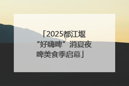 2025都江堰“好嗨啤”消夏夜啤美食季启幕