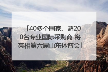 40多个国家、超200名专业国际采购商 将亮相第六届山东体博会